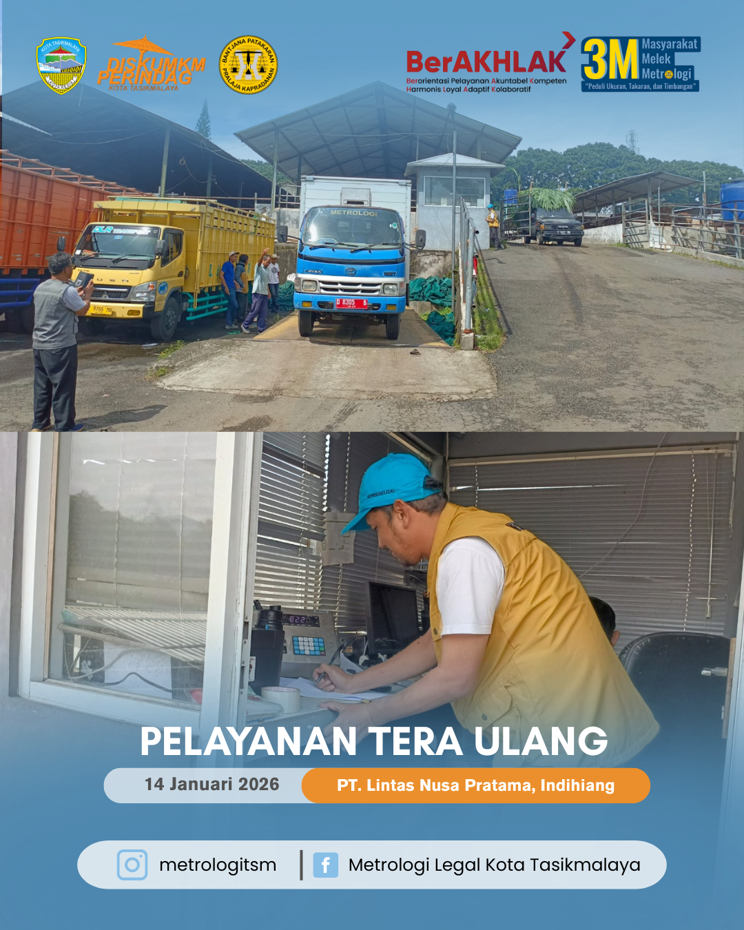 Pelaksanaan Metrologi Legal, Berupa Tera, Tera Ulang di Kota Tasikmalaya
